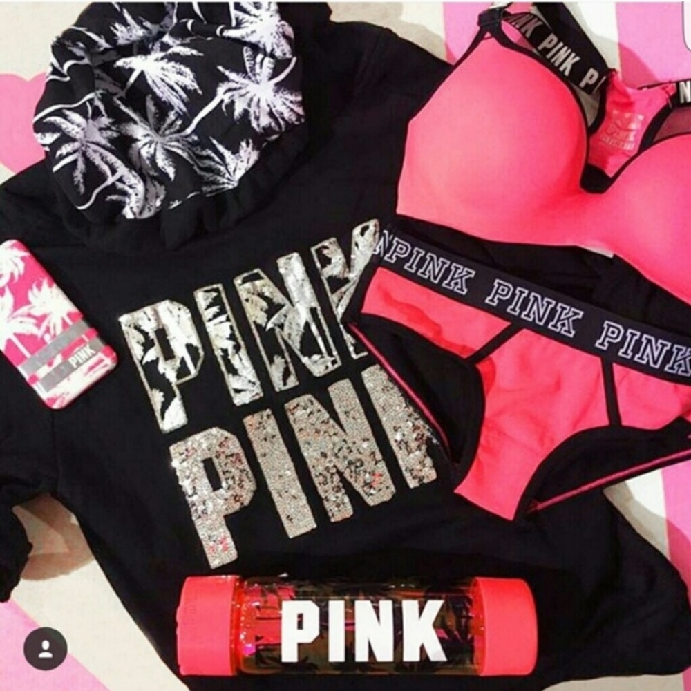 VS PINK nwot palms bling fullzip